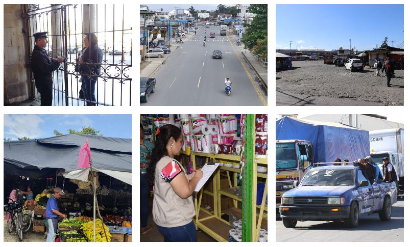 Calles sin personas,, comercios cerrados, poca afluencia vehícular, marcan el primer día de restricciones por la emergencia del Covid-19. (Foto Prensa Libre) 