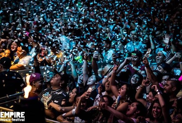 Los fanáticos de la música tendrán que esperar para el EMF. (Foto Prensa Libre: @EmpireMusicFest)