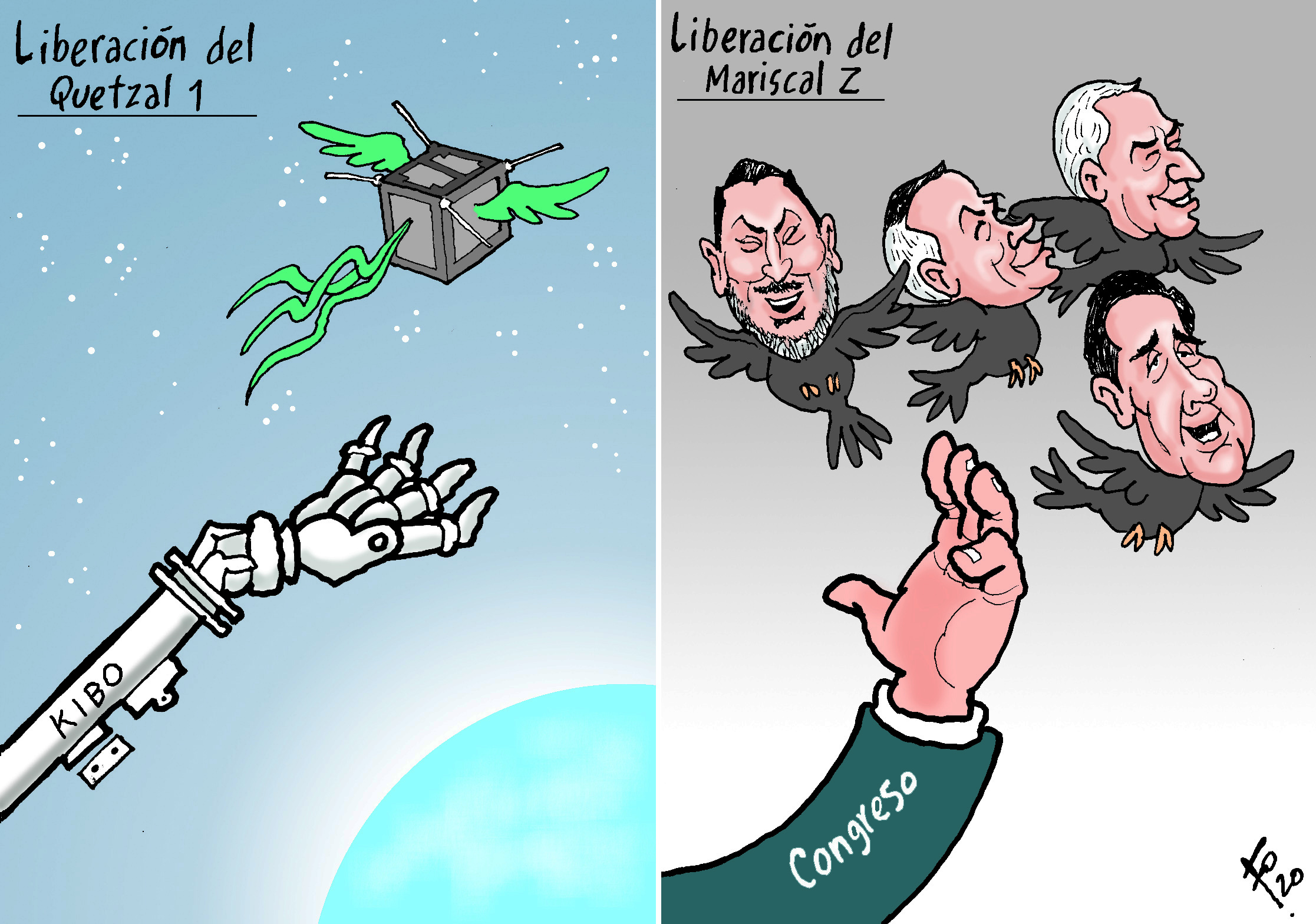 Personajes: Mauricio López Bonilla, Juan de Dios Rodriguez, Otto Pérez y Gustavo Alejos.