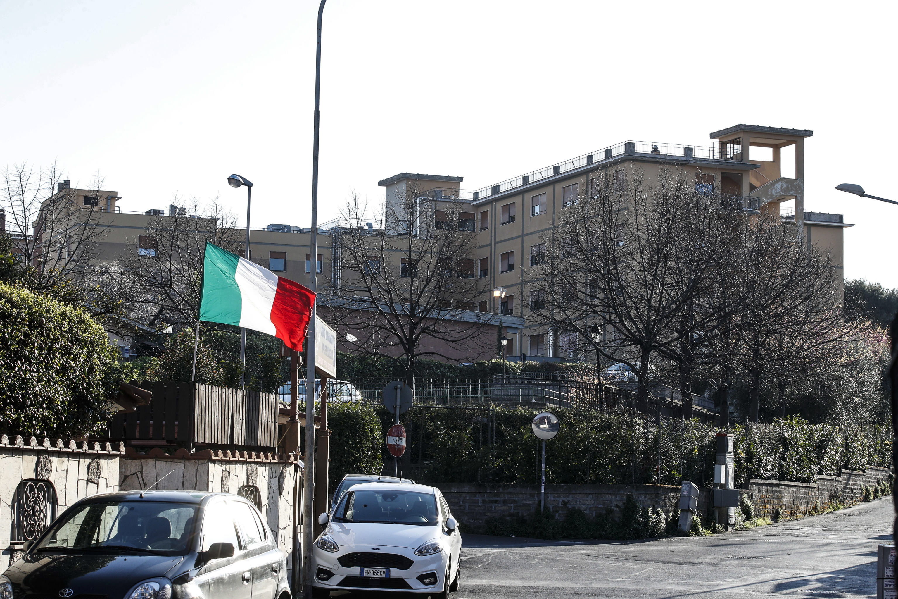 Vista de un hospital en Roma, Italia. (Foto Prensa Libre: EFE)