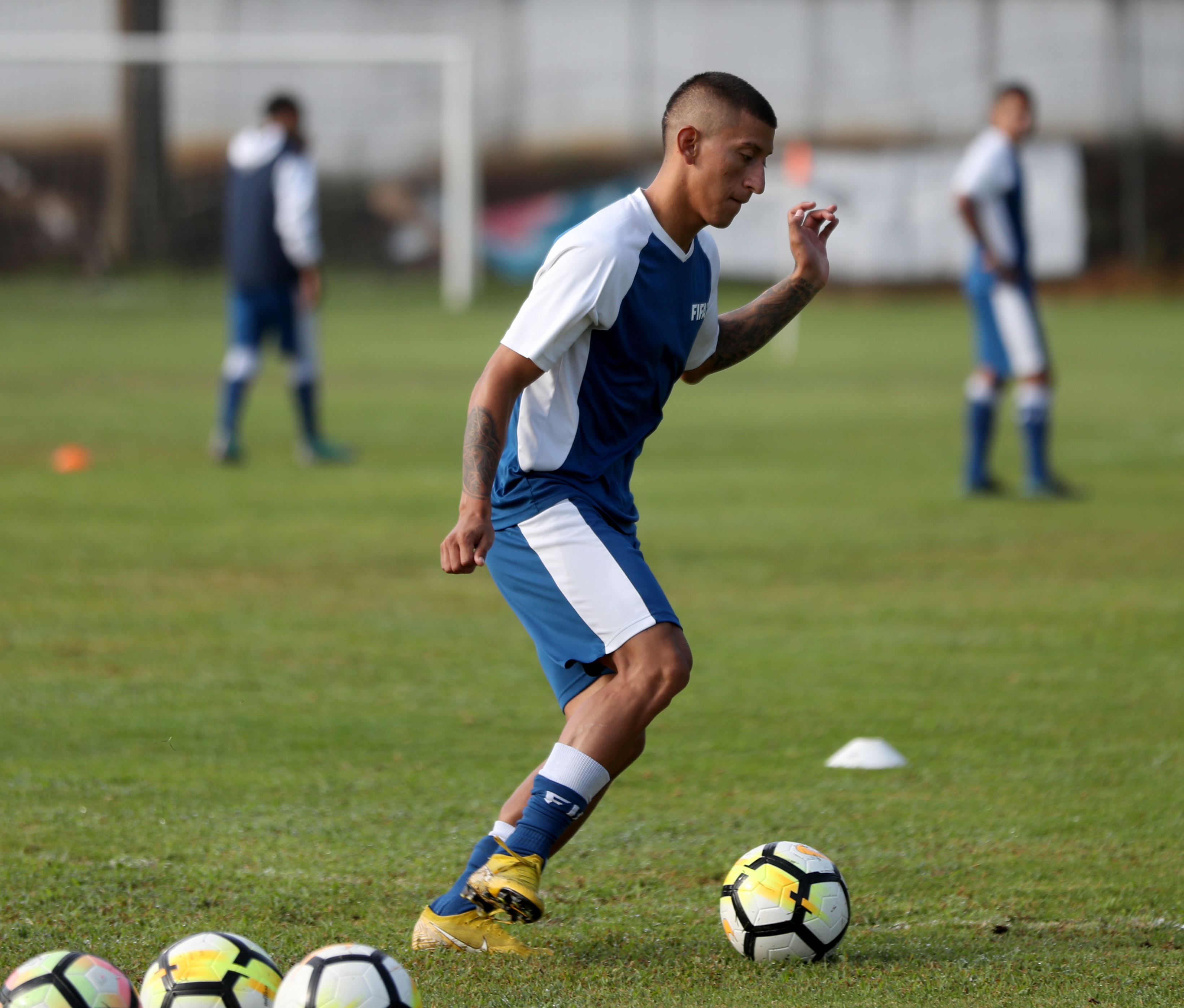 Stheven Robles es una pieza importante de la Selección Nacional de Guatemala. (Foto Prensa Libre: Carlos Vicente)