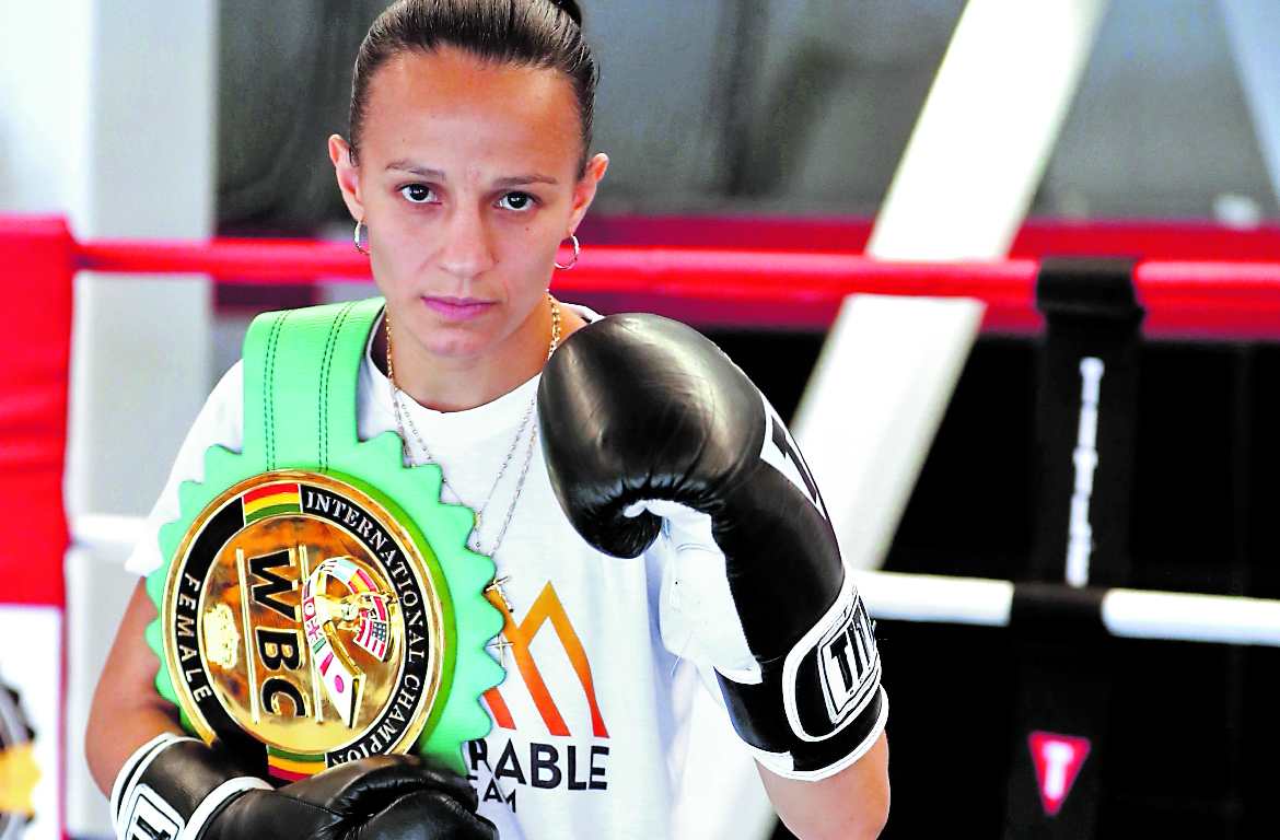 María Micheoo es una de las grandes referentes del boxeo nacional. (Foto Prensa Libre: Jeniffer Gómez)