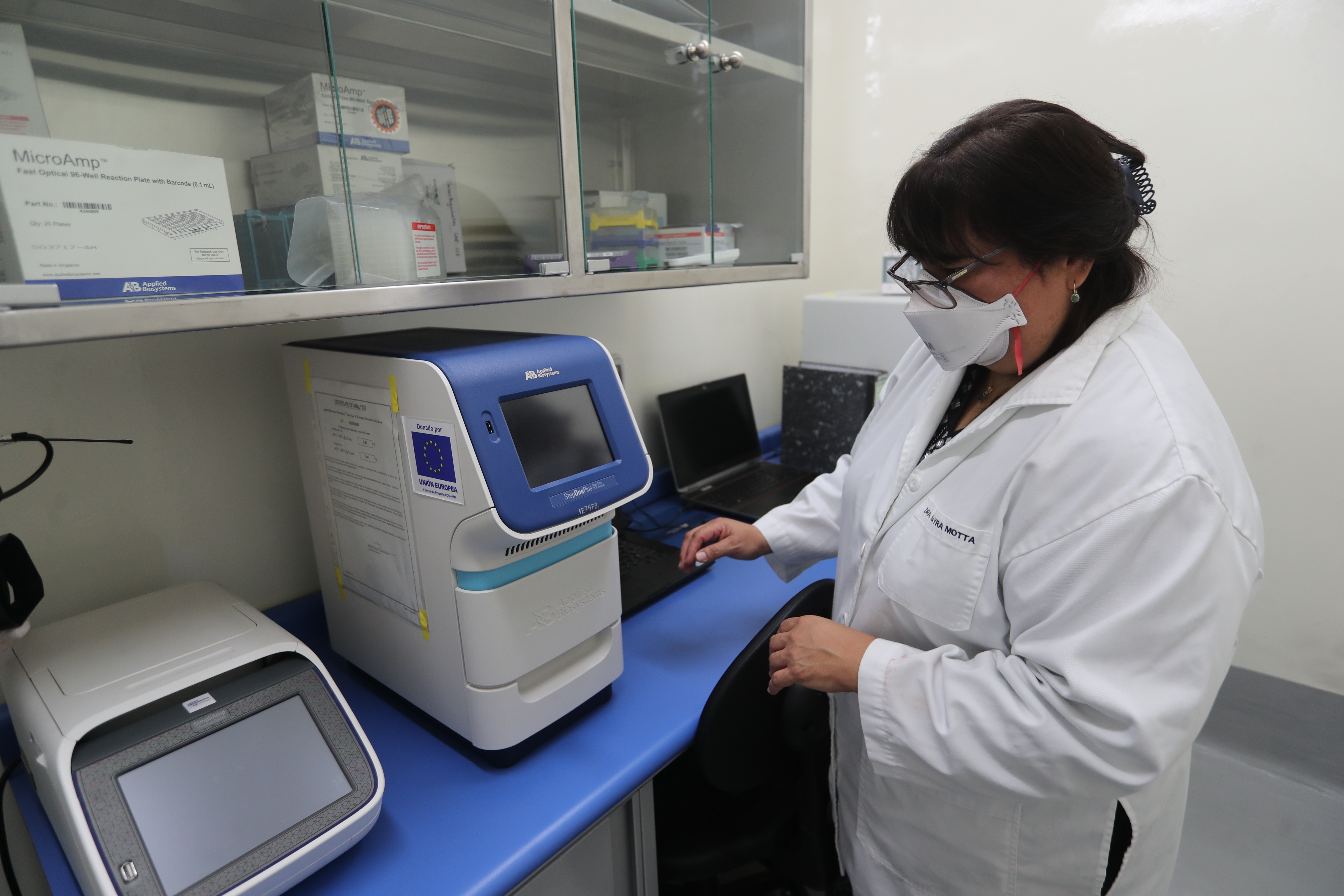 Laboratorio de la universidad de San Carlos, donde podrán practicar pruebas de Coronavirus.
(Foto Prensa Libre: Érick Ávila            