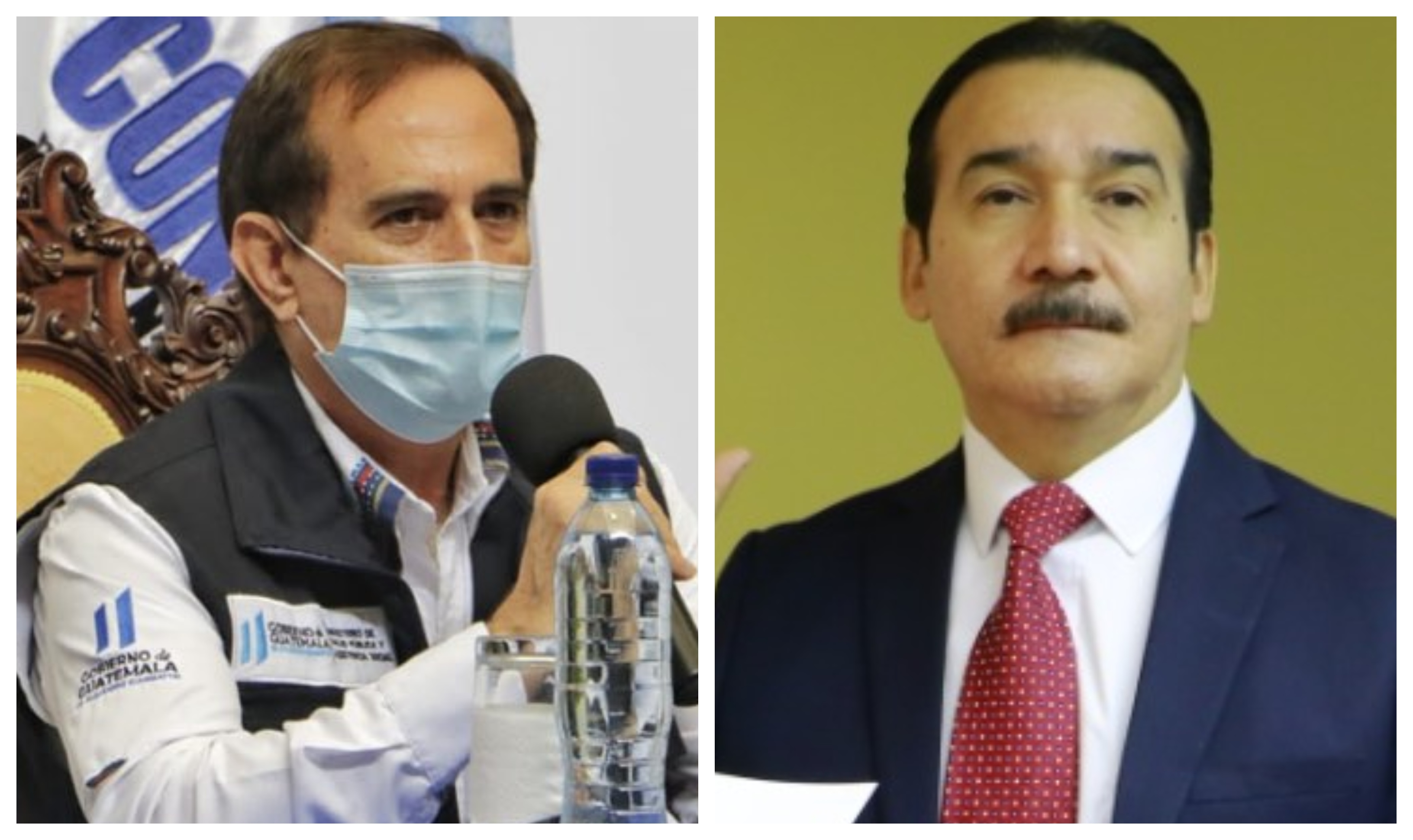 Rodolfo Galdámez y Héctor Marroquín, exviceministros de Salud. (Foto Prensa Libre: Hemeroteca PL)