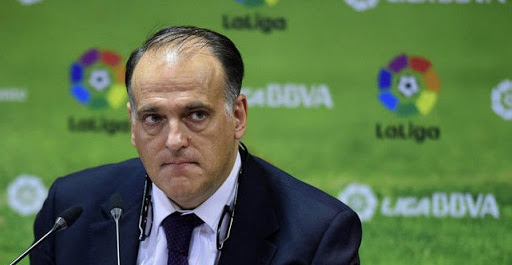 El máximo dirigente de LaLiga habló de los escenarios que tienen para reanudar la competencia de futbol en España. Foto Prensa Libre: Tomada de redes 