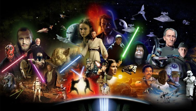 Hasta ahora se han estrenado 11 cintas de la franquicia de Star Wars. Nueve pertenecen a la saga de Skywalker, una trata del origen de Han Solo y otra narra una historia que enlaza   los episodios III y IV. (Foto Prensa Libre: HemerotecaPL)