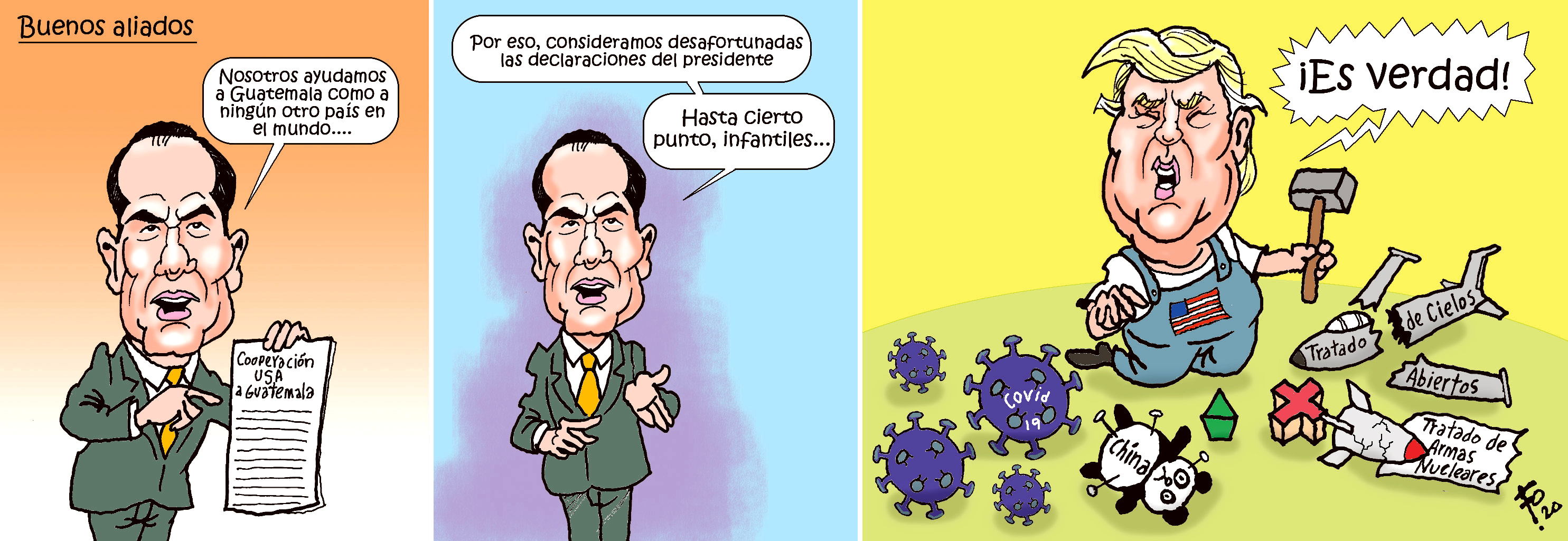 Personajes: Mauricio Claver Carone y Donald Trump.