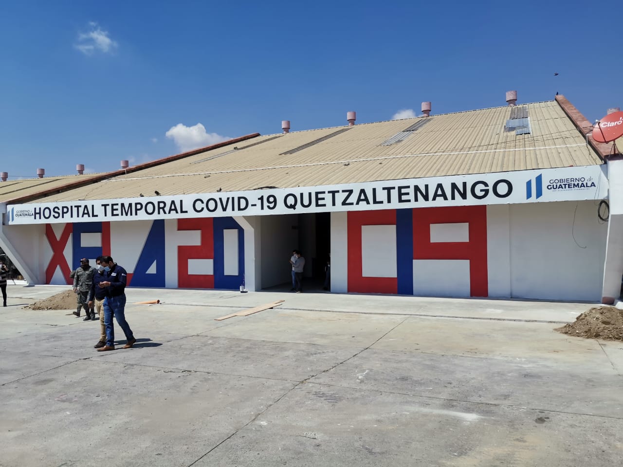 El Hospital Temporal de Quetzaltenango comenzó a funcionar hace dos semanas. (Foto Prensa Libre: Cortesía)