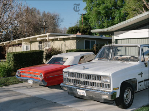 Autos estacionados afuera de una cochera en San Francisco, el 13 de febrero de 2015. (Foto Prensa Libre: Jason Henry/The New York Times)
