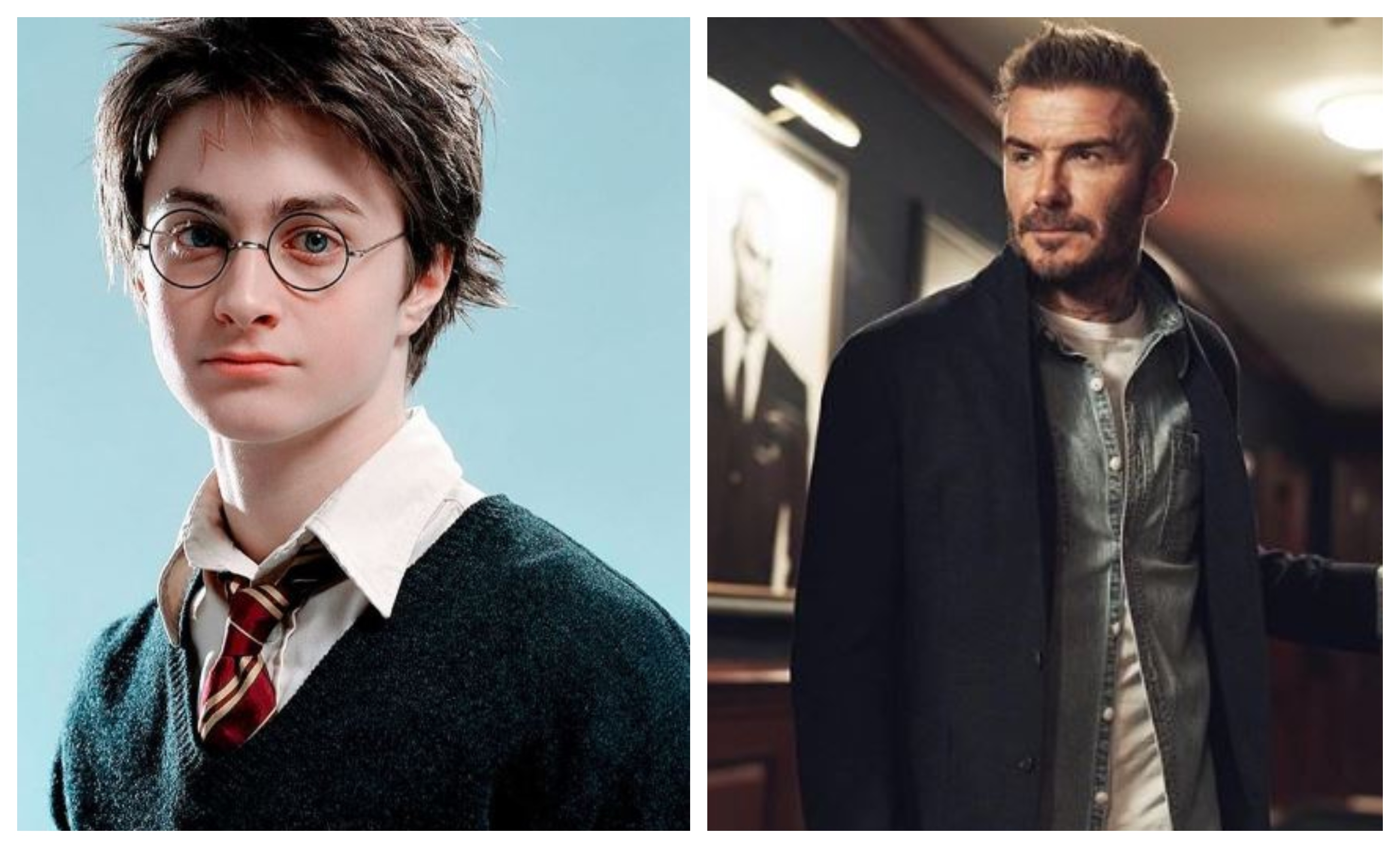 Daniel Radcliffe y David Beckham se unen por Harry Potter y la Piedra Filosofal. (Foto Prensa Libre: Instagram)