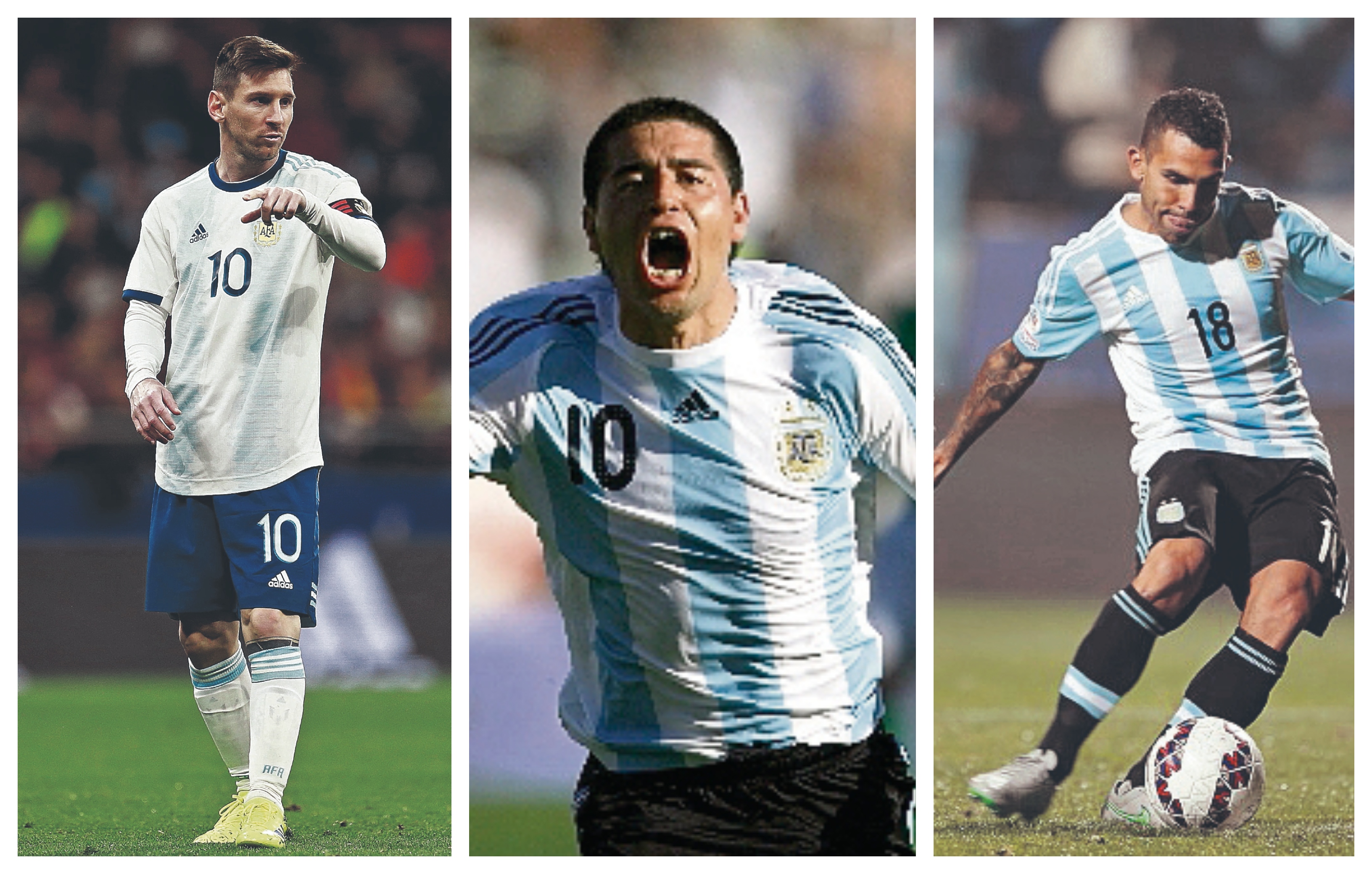 Lionel Messi, Juan Román Riquelme y Carlos Tevez son protagonistas de un conmovedor video de la AFA. (Foto Prensa Libre: Hemeroteca PL)