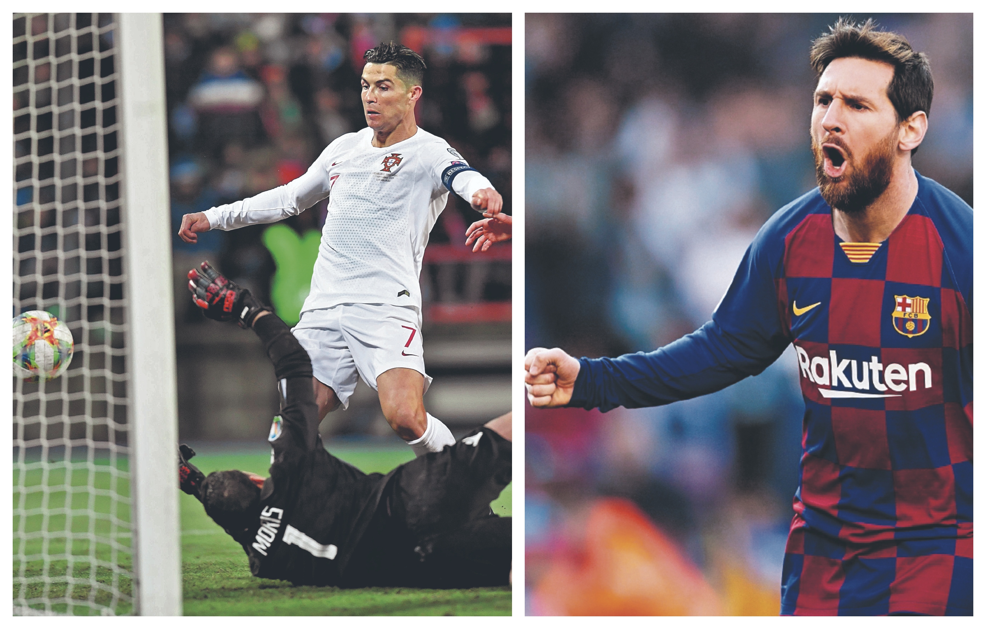 Cristiano Ronaldo y Lionel Messi, las máximas figuras del futbol mundial en la actualidad. (Foto Prensa Libre: Hemeroteca PL)