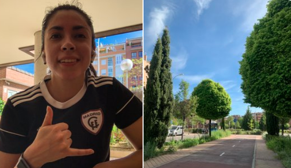 Ana Lucía Martínez después de 54 días sale del confinamiento para entrenarse