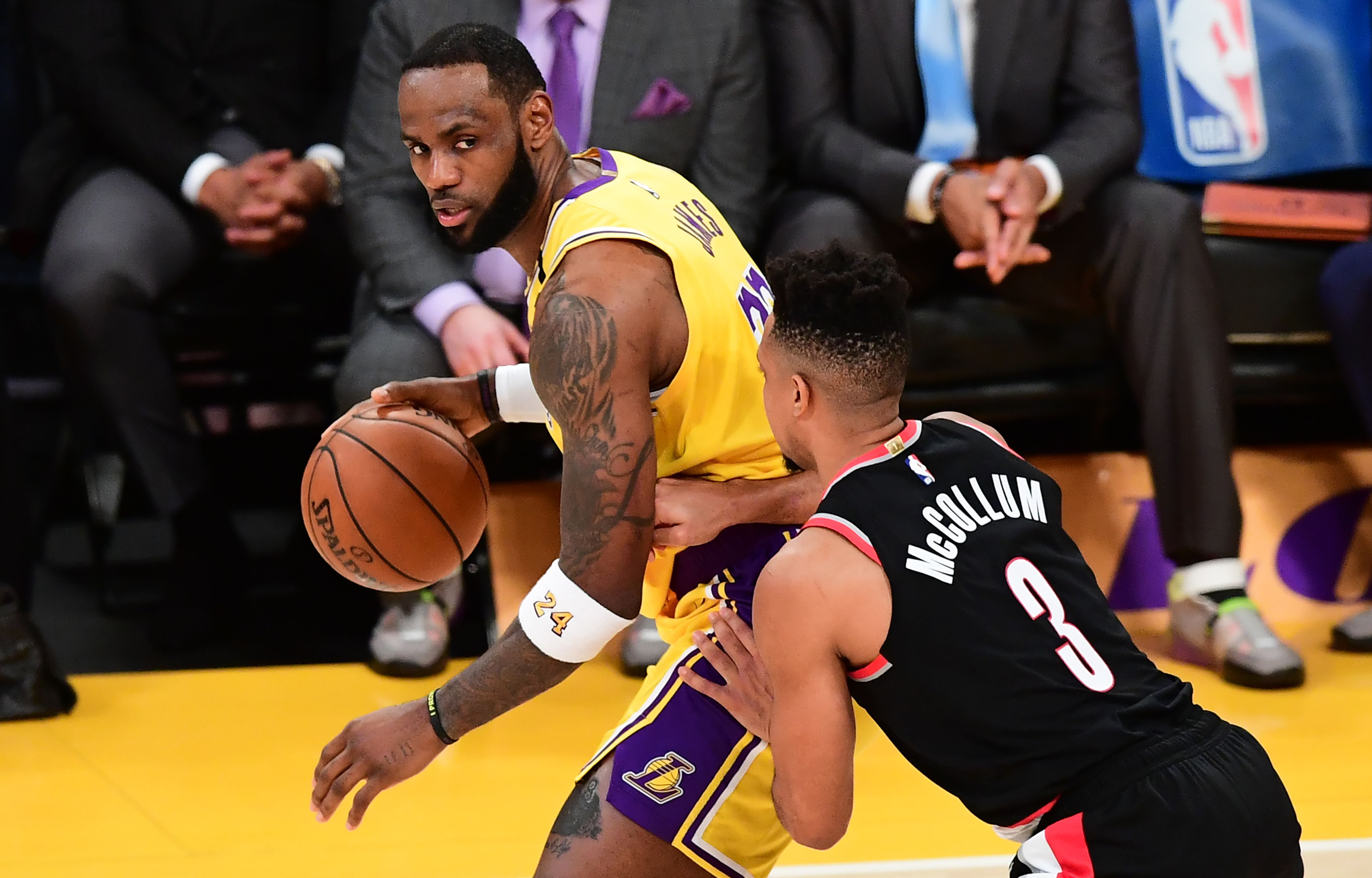 LeBron James, jugador de los Lakers expresó su opinión en redes sociales por la muerte de un hombre afroamericano. (Foto Prensa Libre: AFP)