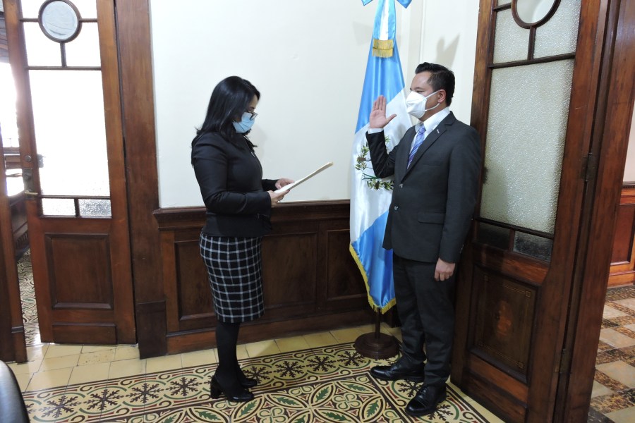 Jorge Juan Gualberto de León Herrera es el nuevo gobernador de Huehuetenango. (Foto Prensa Libre: Presidencia)