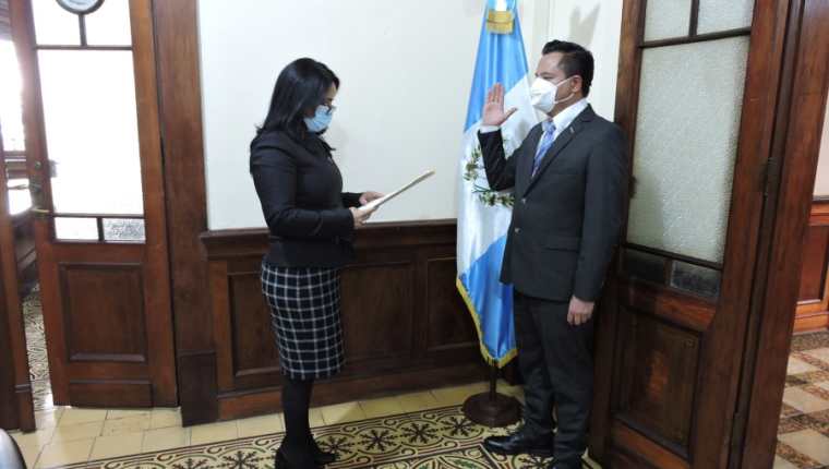 Jorge Juan Gualberto de León Herrera es el nuevo gobernador de Huehuetenango. (Foto Prensa Libre: Presidencia)