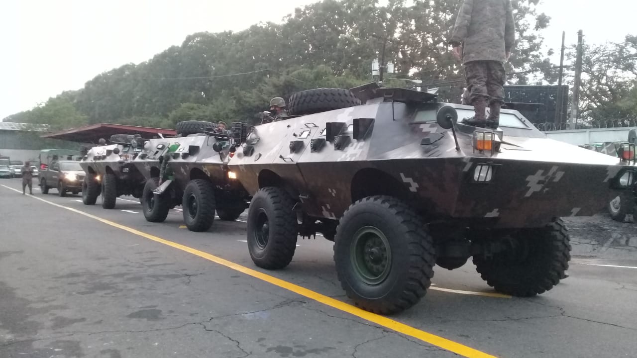 Vehículos blindados para transporte de personal del Ejército de Guatemala está en pruebas mecánicas, luego de estar en mantenimiento. (Foto Prensa Libre: Ejército de Guatemala)