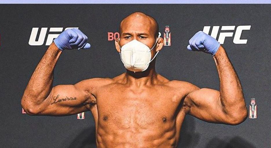 Ronaldo Jacare Souza, luchador de UFC, que dio positivo por coronavirus. (Foto Prensa Libre: Twitter @UFC_latino)