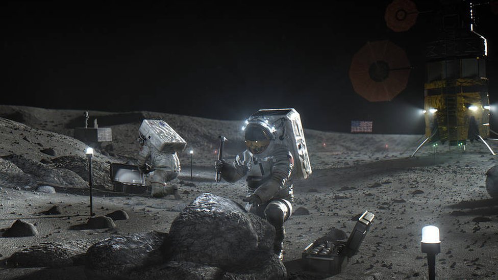 La NASA se prepara para explotar los recursos de la Luna.