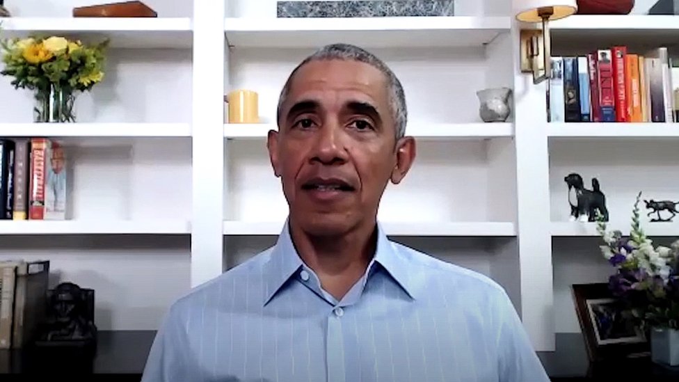 Barack Obama participó en una conferencia virtual organizada por su fundación.
