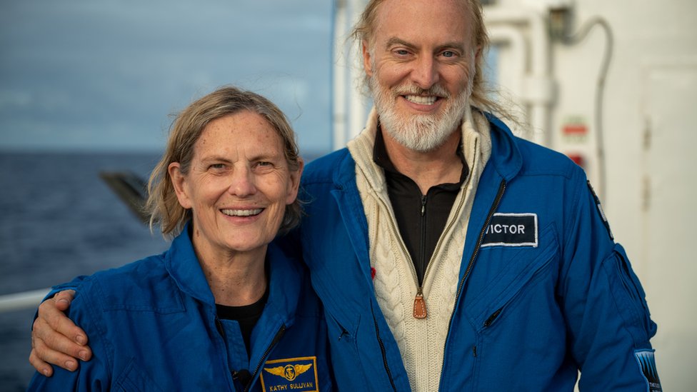 Sullivan y Vescovo viajaron juntos al Challenger Deep.