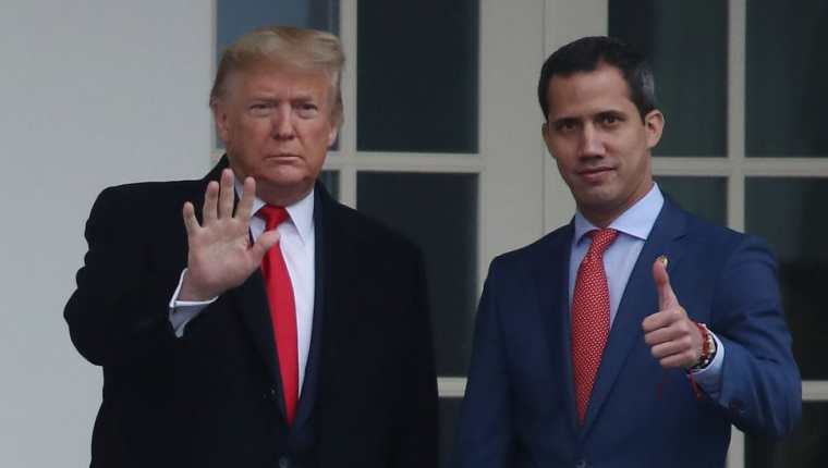 Trump no parece especialmente entusiasta con Guaidó.
