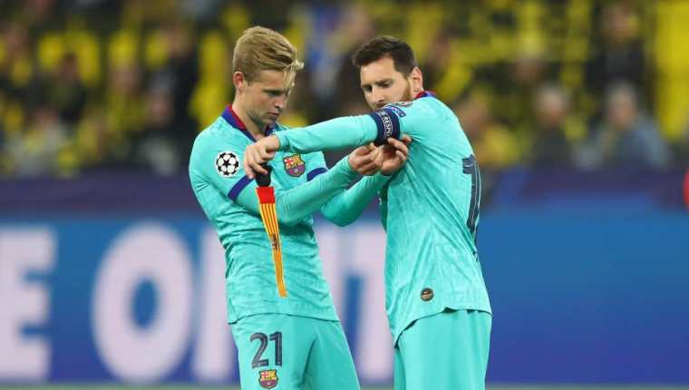 Frenkie De Jong y Lionel Messi han compartido grandes momentos con el Barcelona. (Foto Redes).
