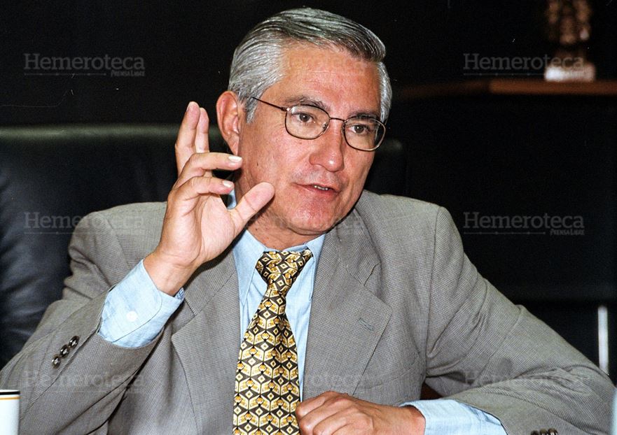 El excanciller Haroldo Rodas fue el único ministro del gobierno de Álvaro Colom que permaneció en los cuatro años de esa administración. (Foto Prensa Libre: Hemeroteca PL) 