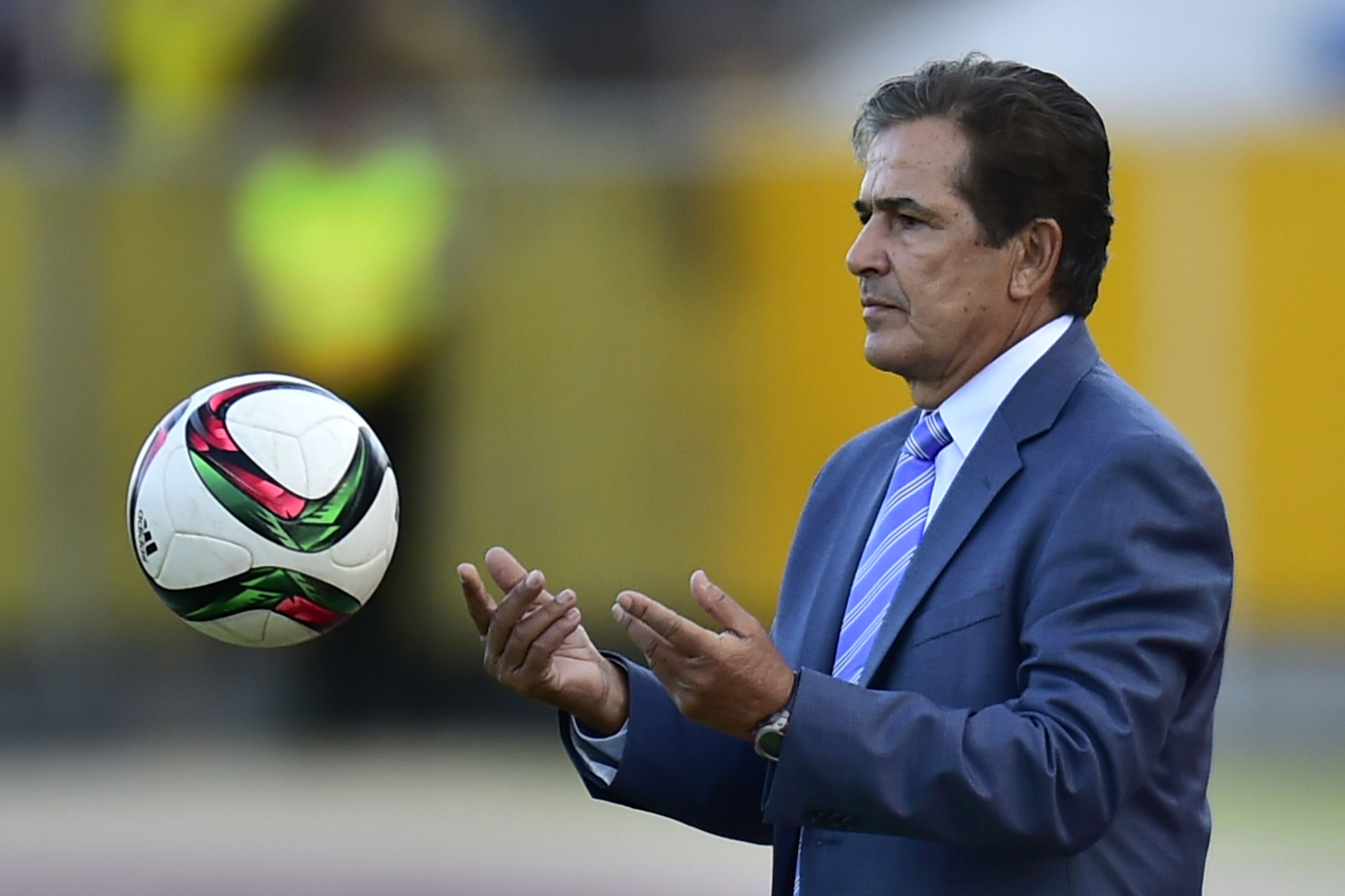 Jorge Luis Pinto fue técnico de la Selección de Costa Rica. Foto Prensa Libre: AFP.