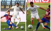 Eden Hazard y Karim Benzema fueron las figuras del Real Madrid contra el Éibar. (Foto Prensa Libre: AFP)