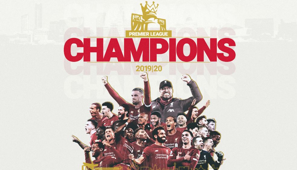 El Liverpool se consagró campeón de la Premier League. (Foto Prensa Libre: Twitter Liverpool FC)