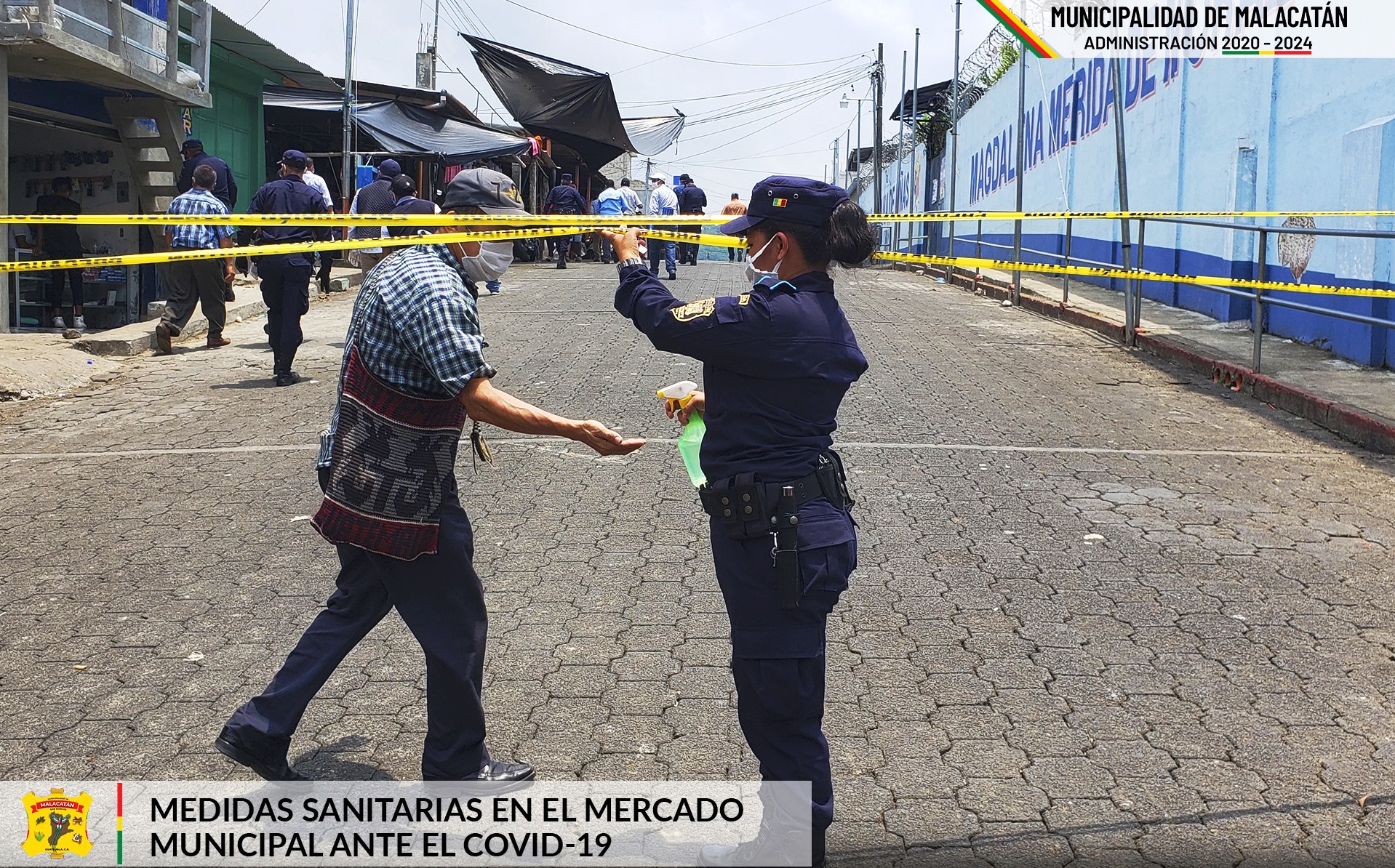 La Municipalidad de Malacatán, San Marcos, solicitó al Ministerio de Salud dejar sin efecto el cordón sanitario. (Foto Prensa Libre: Municipalidad de Malacatán San Marcos) 