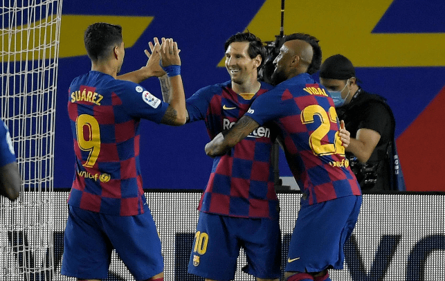 Lionel Messi fue la figura del triunfo del Barcelona contra el Leganés. (Foto Prensa Libre: AFP)