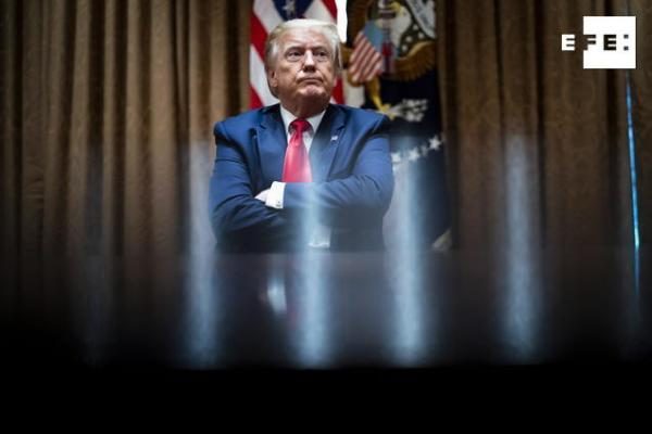 Donald Trump, presidente de Estados Unidos. (Foto Prensa Libre: EFE)