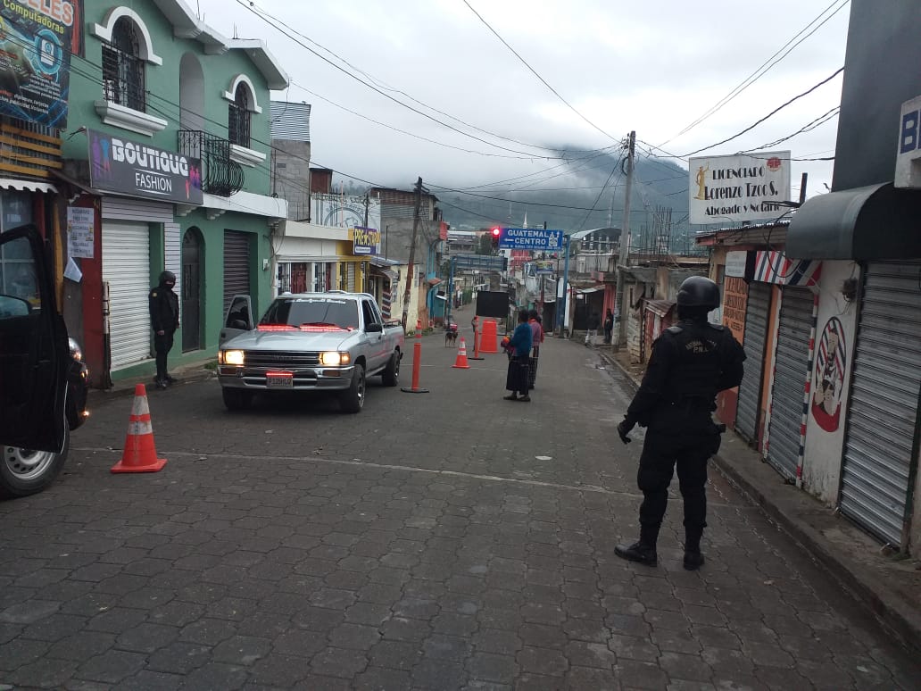 Tres municipios de Sololá estuvieron bajo estado de Sitio por ingobernabilidad. Foto Prensa Libre: PNC