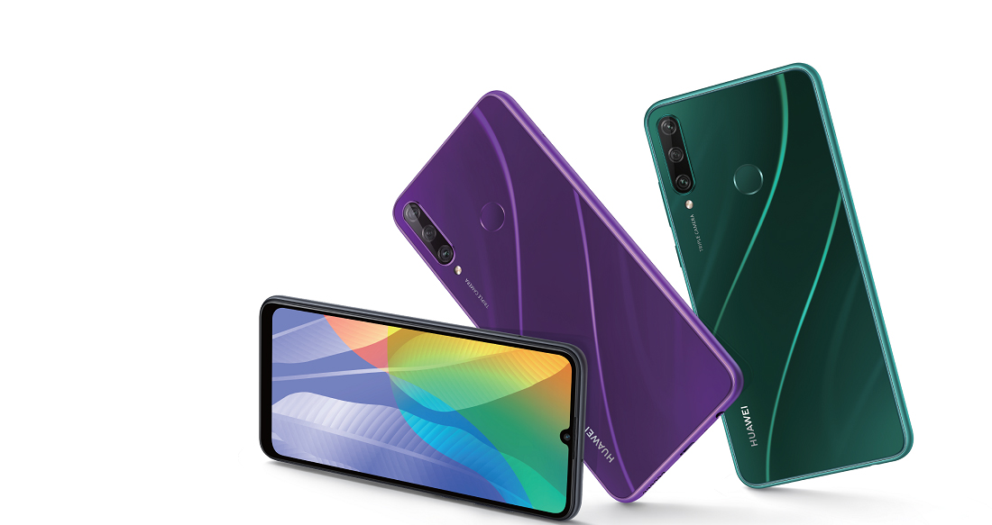 Huawei presentó los nuevos modelos de celulares Y6P y Y5p. (Foto Prensa Libre: cortesía Huawei)