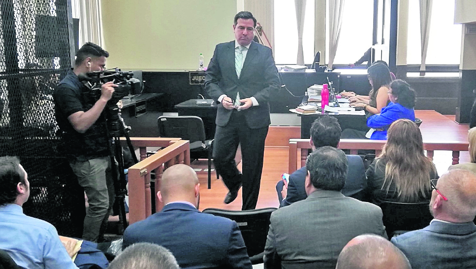 Luis Fernando Pérez Martínez durante una audiencia. (Foto Prensa Libre: Hemeroteca).