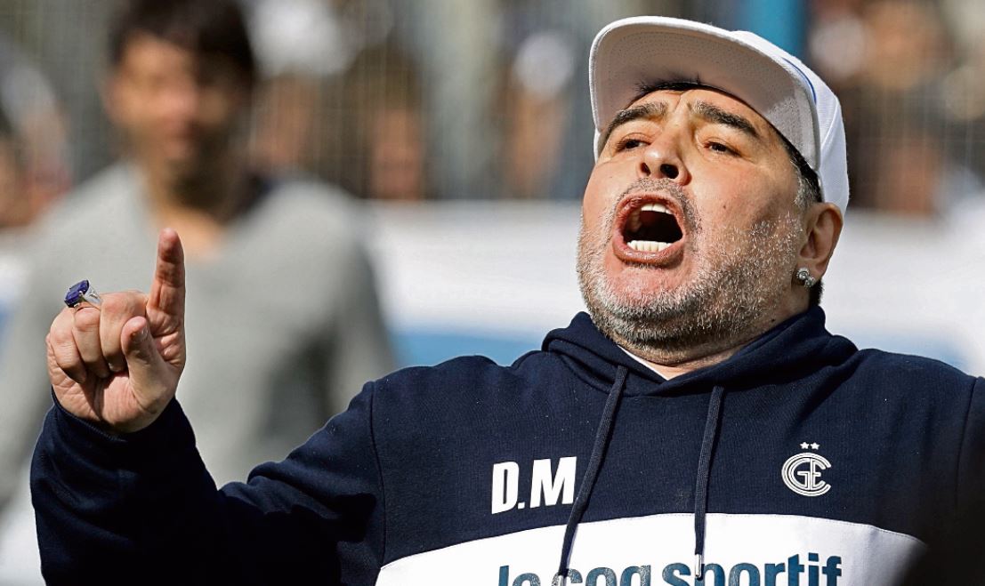 Diego Maradona ha tenido problemas emocionales durante la cuarentena. (Foto Prensa Libre: Hemeroteca PL)