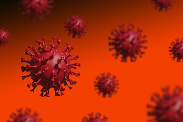 Representación del SARS-CoV-2, el virus que causa la enfermedad COVID-19.
Getty Images / s-cphoto