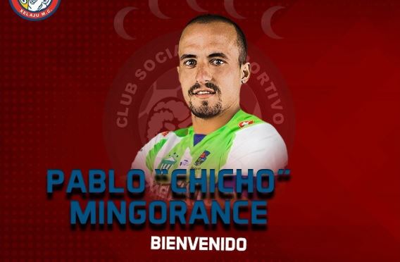El jugador Pablo 'Chicho' Mingorance comienza una nueva aventura en Xelajú MC. (Foto Prensa Libre: Facebook Xelajú MC)
