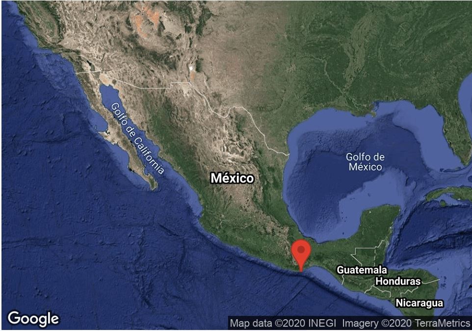 El epicentro del temblor fue reportado en México. (Foto Prensa Libre: INEGI)