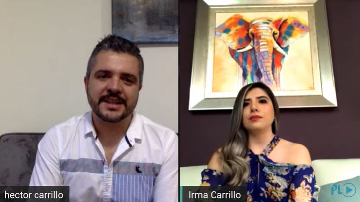 Héctor Carrillo e Irma Carrillo, socios fundadores de Mr. Barber Shop, compartieron con la audiencia de Hablemos de Dinero. (Foto Prensa Libre: Hablemos de Dinero)