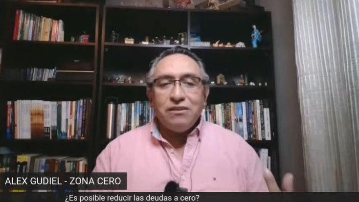 Alex Gudiel de Zona Cero conversó sobre finanzas personales en tiempos de coronavirus. (Foto Prensa Libre: Captura de Youtube)
