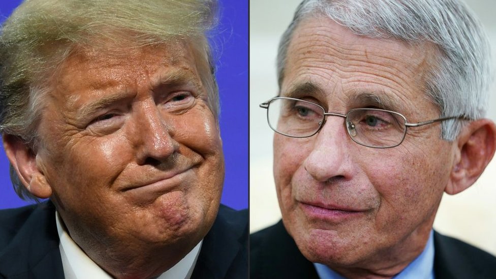 Trump asegura en que tiene una buena relación con Fauci. (Foto Prensa Libre: Getty Images)