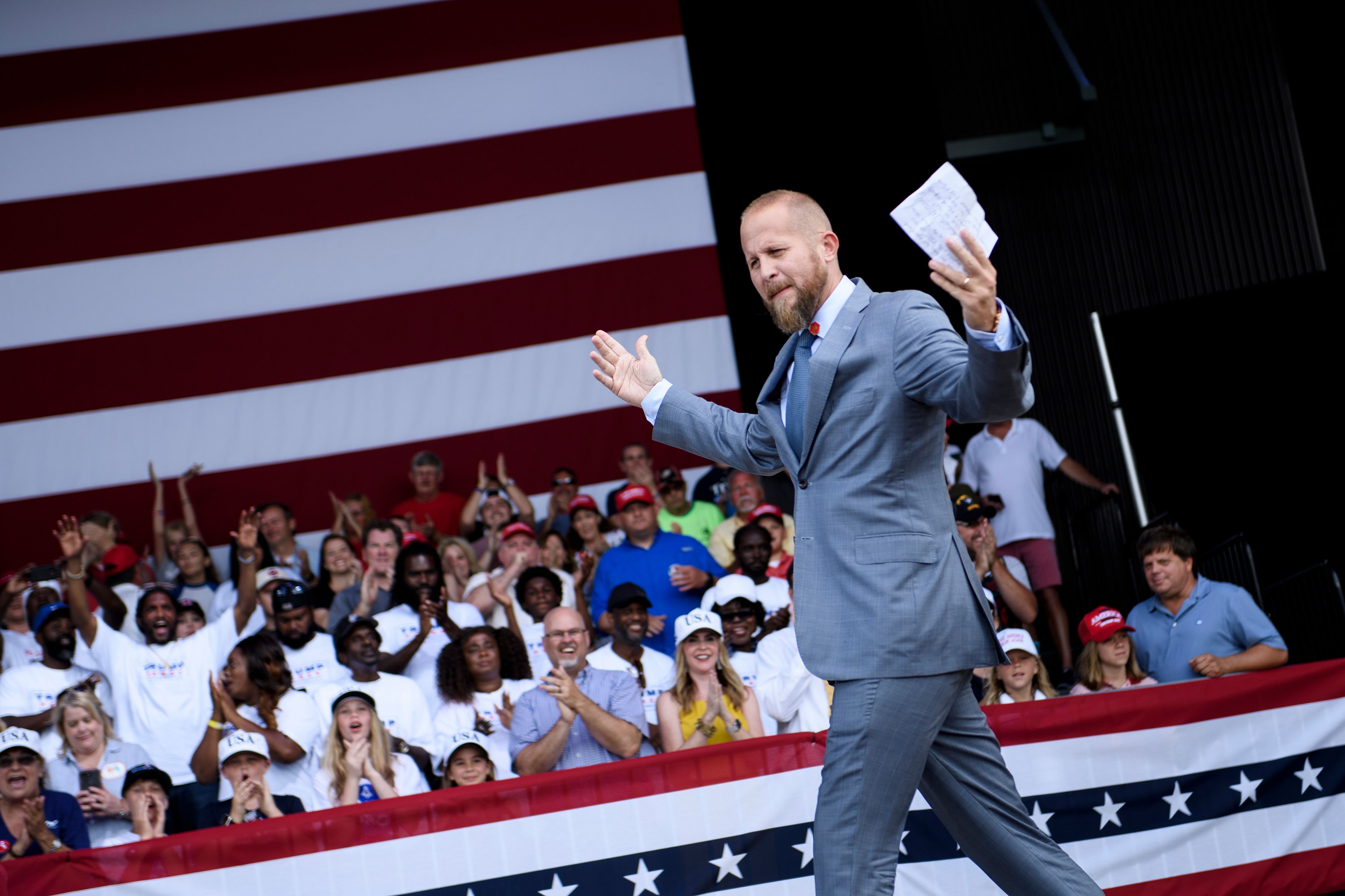 El jefe de la campaña de Donald Trump, Brad Parscale, fue reemplazado este miércoles por el mandatario. (Foto Prensa Libre: AFP)