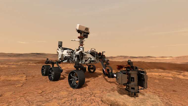El robot Perseverance tiene la misión de buscar vida en Marte. (Foto Prensa Libre: AFP)