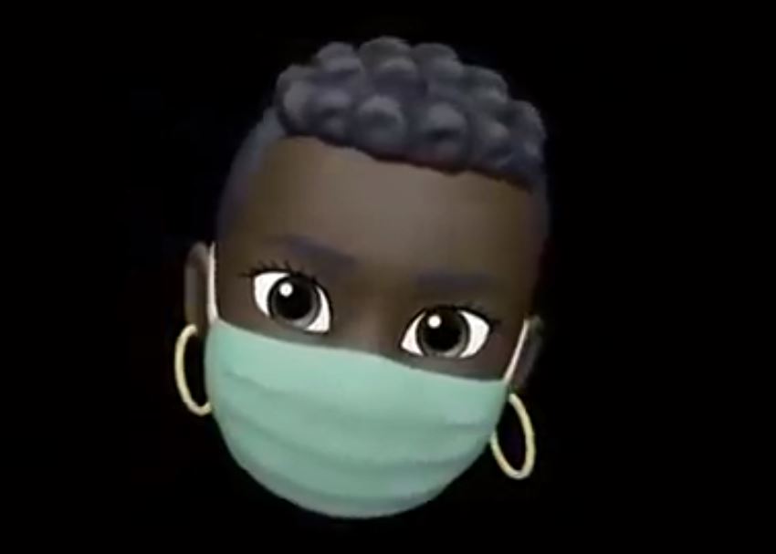 Apple está aplicando mascarillas a sus memojis en respuesta al brote global de coronavirus. Foto Prensa Libre: Apple/dpa