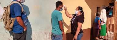 San Antonio La Paz registra más de 70 casos de coronavirus. (Foto Prensa Libre: Comuna de San Antonio La Paz)  