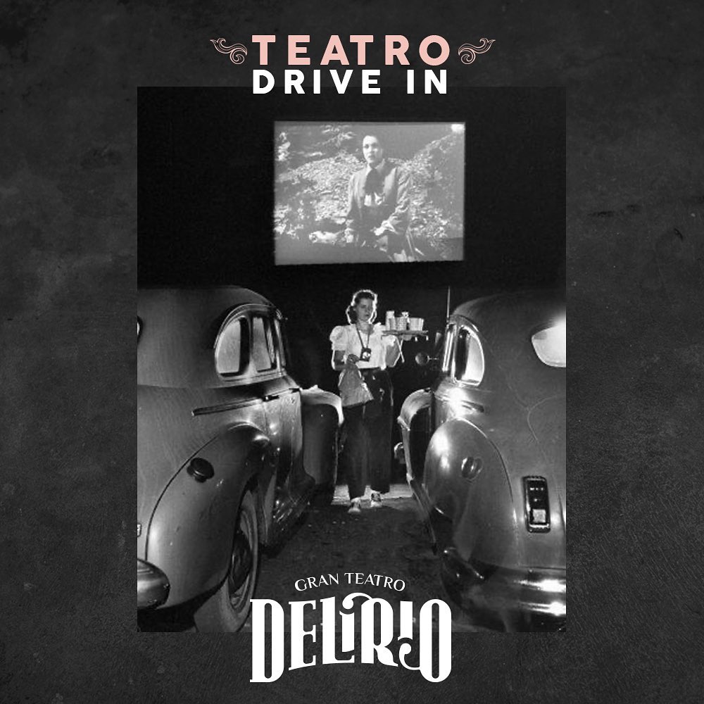 El Gran Teatro Delirio anunció el auto teatro en sus redes sociales. (Foto Prensa Libre: Facebook @granteatrodelirio).