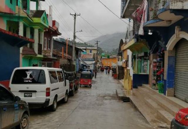 Centro de San Miguel Acatán, Huehuetenango. (Foto Prensa Libre: Tomada de San Miguel Acatán/Facebook)